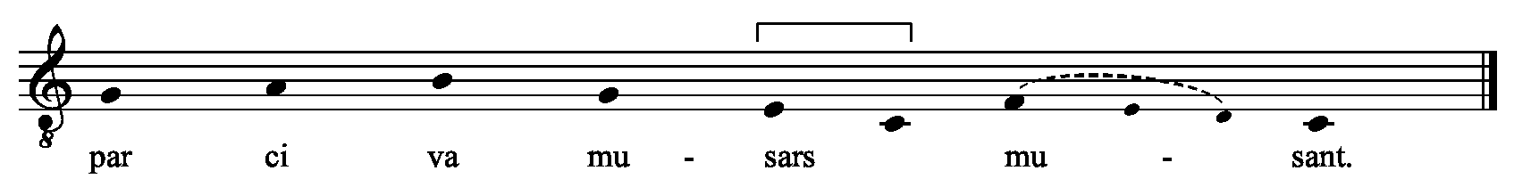 Refrain musical notation